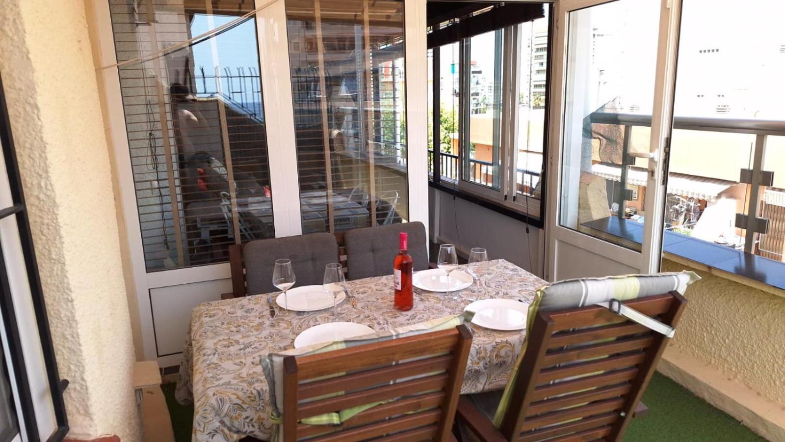 Atico Centrico, 50M De La Playa, Vista Al Mar, Wifi Fibra, Gran Terraza Apartment Calpe Luaran gambar